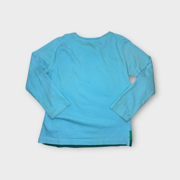 Mini Boden Hot Air Balloon Educational Applique Long Sleeve Blue Shirt - Picture 6 of 6